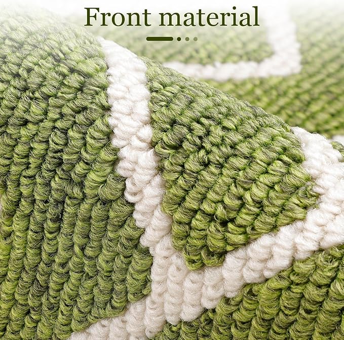 hicorfe Indoor Doormat,Front Back Door Mat TPR Backing Non Slip Mats 20"x31.5" Absorbent Resist Dirt Entrance Doormat Inside Floor for Entryway Washable Low-Profile(Sage Green)