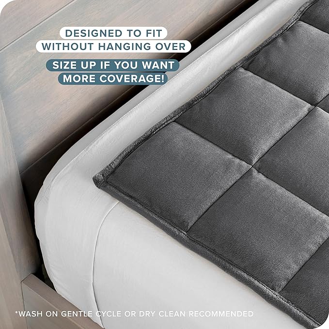 Bare Home Weighted Blanket King Size 25lb (80" x 87") for Adults - Minky Fleece - Premium Heavy Blanket Nontoxic Glass Beads (Grey, 80"x87")