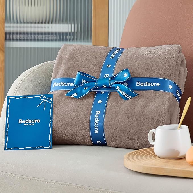 Bedsure GentleSoft Fleece King Size Blankets for Bed Mocha Brown - Soft Lightweight Plush Cozy Fuzzy Luxury Microfiber, 108x90 inches