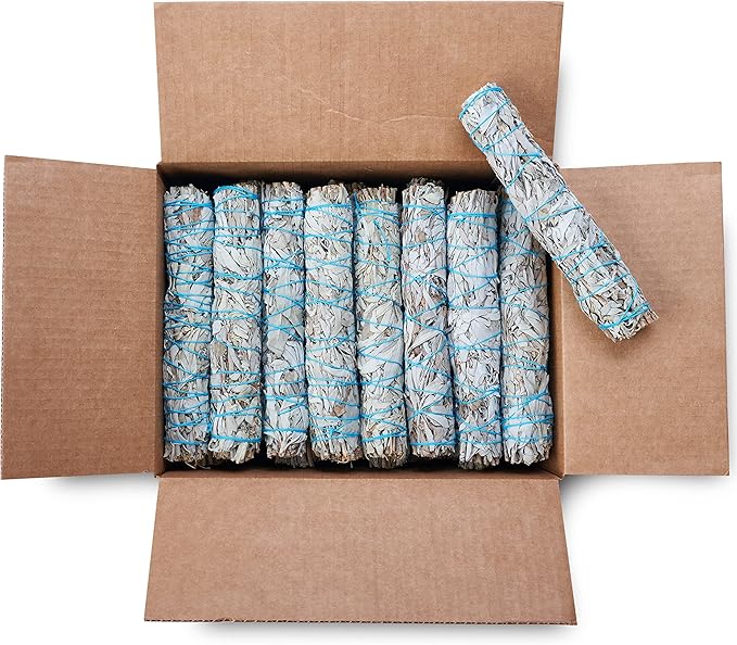 JL Local Wanderlust 9” White Sage Smudge Stick - Extra Large Smudging Wand Incense Stick for Cleansing, Purifying, Healing, Meditation, Yoga, Blessing (12 Pack)