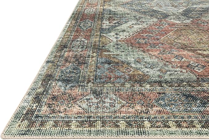 Loloi II Skye Collection SKY-06 Apricot/Mist 3'-6" x 5'-6" Accent Rug
