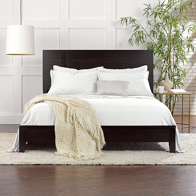 Pure Bamboo Full Sheets, Genuine 100% Organic Viscose Derived from Bamboo Bed Sheet Set, Luxuriously Soft & Cooling, Double Stitching, 2 Year Quality Promise (Full, White)
