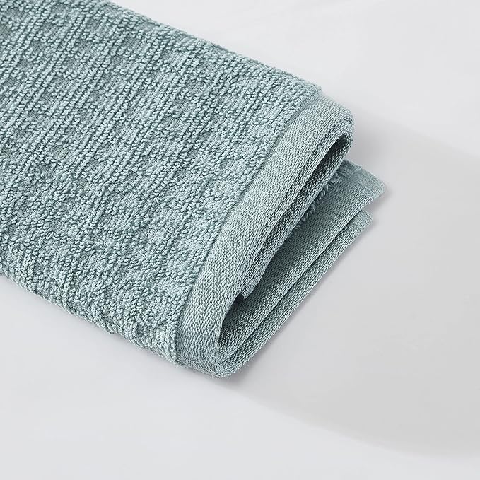 Tommy Bahama- Washcloth Set, Highly Absorbent Cotton Bathroom Decor, Low Linting & Fade Resistant, Oeko-Tex Certified (Northern Pacific Turquoise, 12 Piece)