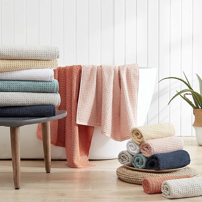Tommy Bahama - Bath Towels, Soft & Highly Absorbent Bathroom Essentials, Oeko-Tex Certified (Northern Pacific Orange, 6-Piece)