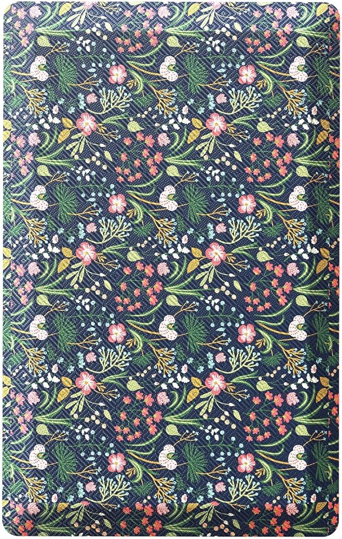 Ophanie Kitchen Mats for Floor, 3/4 inch Thick, 20x32 Anti Fatigue Cushioned Mat, Kitchen Rugs, Waterproof, Comfort Ergonomic Standing Mat for Office, Home, Sink, Blue Flower Non-Slip Ridged Bottom