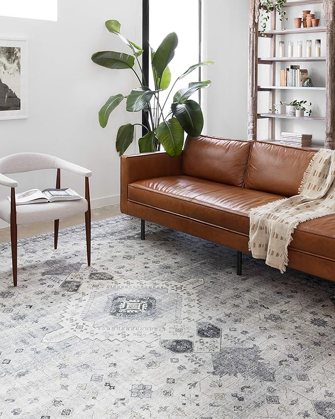 Loloi Skye Collection SKY-02 Silver/Grey 2'-6" x 12'-0" Runner Rug