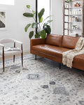 Loloi Skye Collection SKY-02 Silver/Grey 2'-6" x 10'-0" Runner Rug