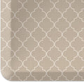 GelPro Anti-Fatigue Designer Comfort Kitchen Floor Mat, 20x32, Trellis Khaki Stain Resistant Surface with 3/4” Thick Ergo-Foam Core for Health and Wellness