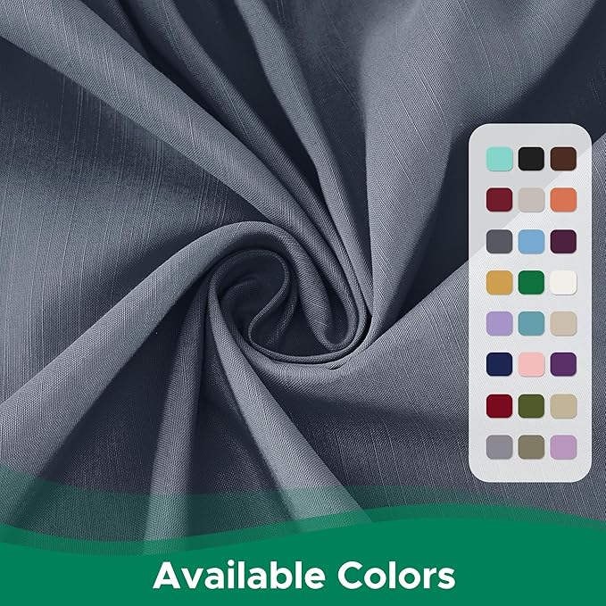 Biscaynebay Wrap Around Bed Skirts for King & Cal King Beds 18" Drop, Dark Grey Adjustable Elastic Dust Ruffles Easy Fit Wrinkle Resistant Silky Luxurious Fabric Machine Washable