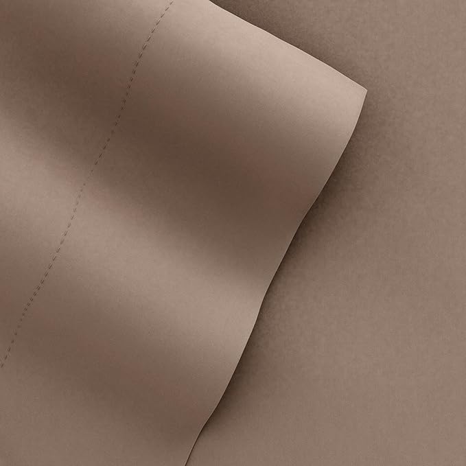 Linen Market Brushed Microfiber Full Sheet Set 4 Piece – Oeko-TEX Certified Ultra Soft & Wrinkle-Free - 16" Deep Pocket Sheets - Easy Care Full Size - Taupe
