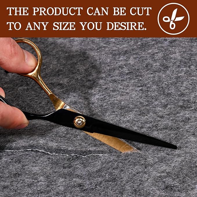 Rug Pad Waterproof Non-Slip 10x14 ft, 1/8" Thick Felt Cushion Pad for Area Rugs – Protects Hardwood, Tile & Laminate Floors – Keeps Rugs Flat & Secure