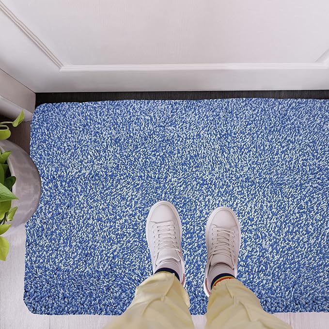Premium Microfiber Indoor Door Mat – 24"x36" Washable Entry Mat, Non-Slip, Waterproof Backing, Super Absorbent, Low Profile Entryway Doormat for Indoor Entrance