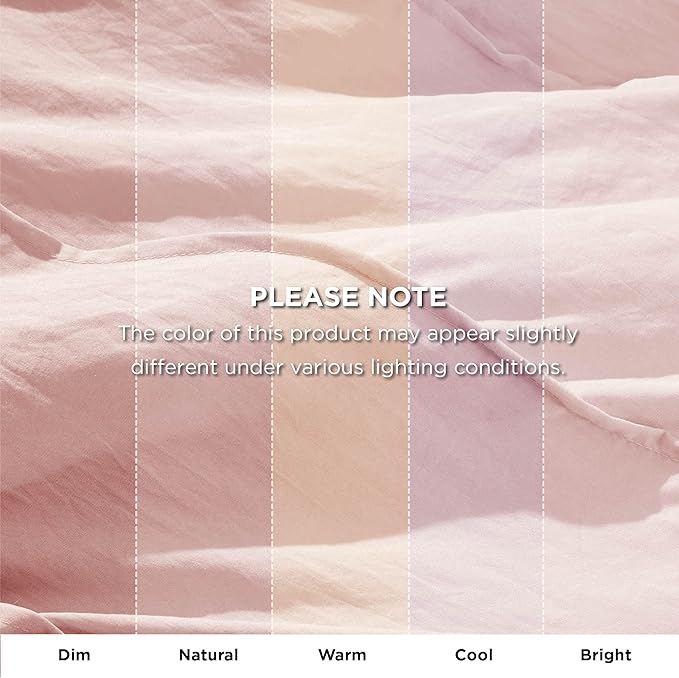 Bedsure Full Comforter Set - 4 Pieces Pinch Pleat Bed Set, Light Pink Boho Bedding for All Season, 1 Soft Comforter, 2 Pillowcases, 1 Decorative Pillow