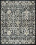 Gertmenian Indoor Boho Area Rug - 9x13 Extra Large, Non Slip, Super Strong, Ideal for High Traffic Areas in Bedroom, Living Room, Kitchen - Tanis, Anthrocite, 28531