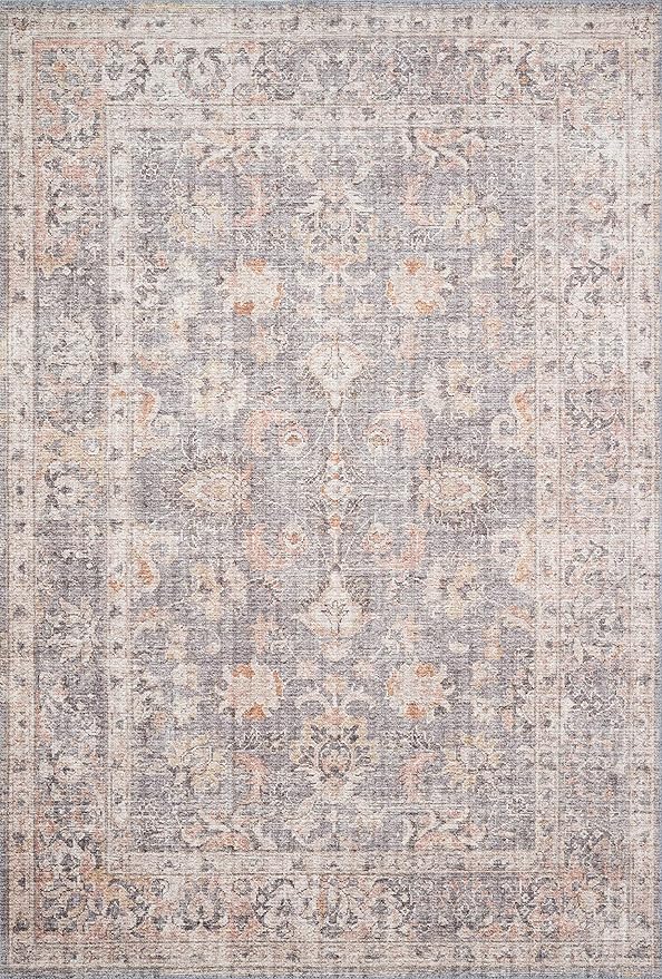 Loloi II Skye Collection SKY-01 Grey/Apricot 2'-6" x 7'-6" Runner Rug