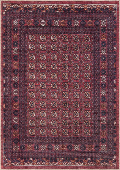 Keen Home Design 3x5 Rug - Machine Washable Entry Rug with Non-Slip Backing, Ideal for Enteryway, Kitchen, Bathroom, Laundry Room - Vintage, Easy Clean, Durable, Low Pile Rug - (3' x 5')