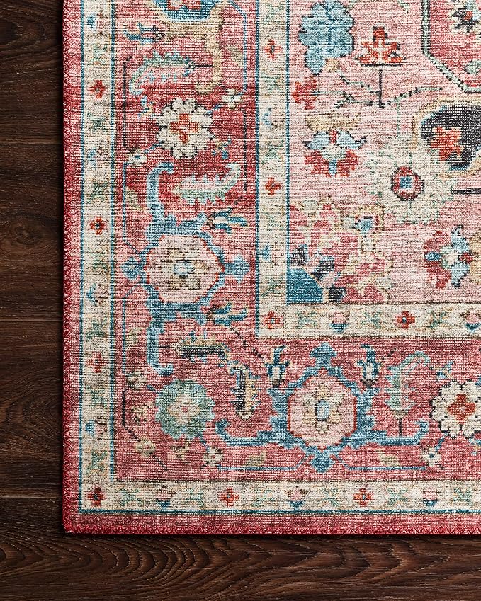 Loloi Skye Collection SKY-05 Brick/Ocean 9'-0" x 12'-0" Area Rug