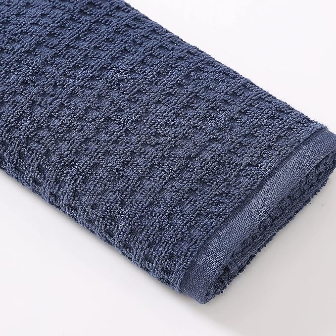 Tommy Bahama- Hand Towel Set, Highly Absorbent Cotton Bathroom Decor, Low Linting & Fade Resistant (Northern Pacific Dark Blue, 2 Piece)