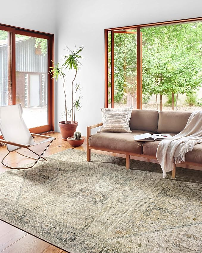 Loloi Skye Collection SKY-13 Natural/Sand 6'-0" x 6'-0" Round Area Rug