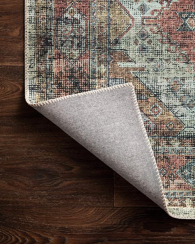 Loloi II Skye Collection SKY-06 Apricot/Mist 7'-6" x 9'-6" Area Rug