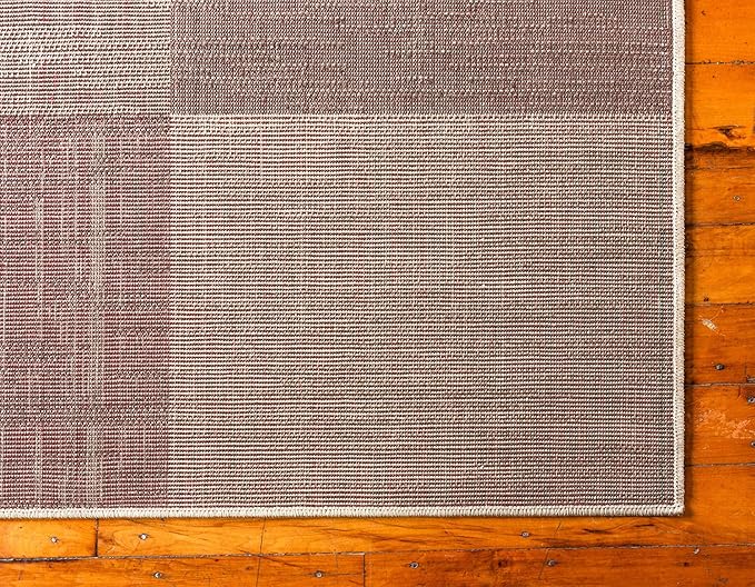 Unique Loom Autumn Collection Area Rug - Providence (2' x 6' 1" Runner, Light Brown/ Beige)