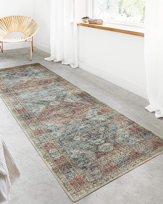 Loloi II Skye Collection SKY-06 Apricot/Mist 7'-6" x 9'-6" Area Rug