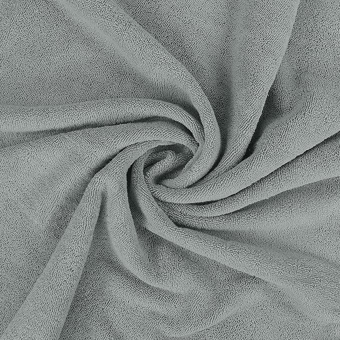 Utopia Towels Luxurious Jumbo Bath Sheet 2 Piece, 600 GSM, 35 by 70 Inches, 100% Ring Spun Cotton, Highly Absorbent and Quick Dry Extra Large Bath Towel, Super Soft Towel, Cool Grey