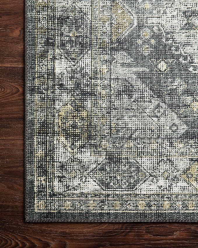 Loloi II Skye Collection SKY-09 Graphite/Silver 7'-6" x 9'-6" Area Rug