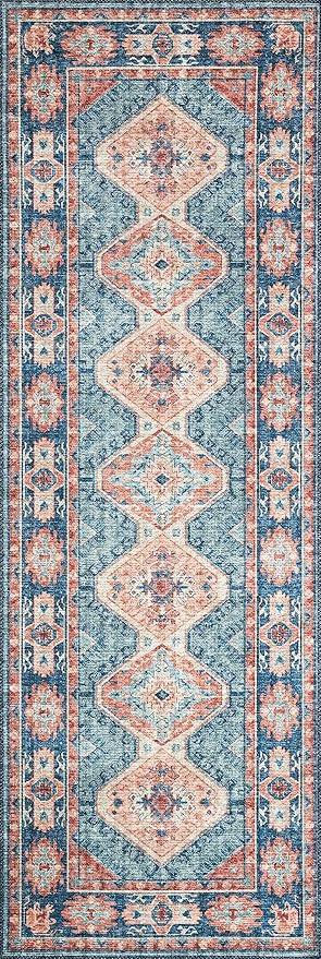 Loloi Skye Collection SKY-03 Turquoise/Terracotta 2'-0" x 5'-0" Accent Rug