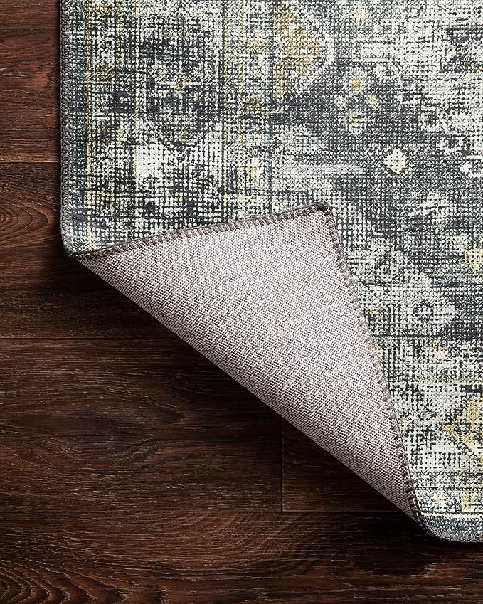 Loloi Skye Collection SKY-09 Graphite/Silver 8'-0" x 8'-0" Round Area Rug