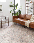 Loloi Skye Collection SKY-01 Blush/Grey 6'-0" x 9'-0" Area Rug