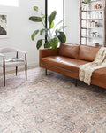 Loloi Skye Collection SKY-01 Blush/Grey 2'-6" x 10'-0" Runner Rug