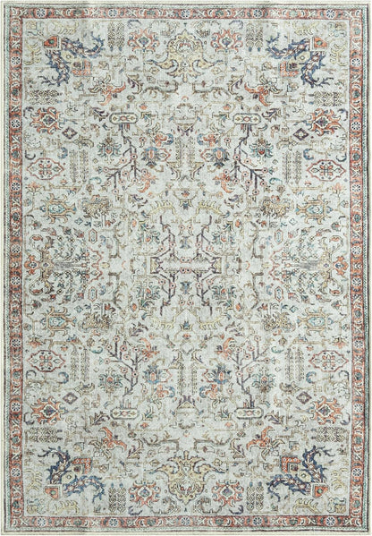 Keen Home Design 3x5 Rug - Machine Washable Entry Rug with Non-Slip Backing, Ideal for Enteryway, Kitchen, Bathroom, Laundry Room - Vintage, Easy Clean, Durable, Low Pile Rug - (3' x 5')