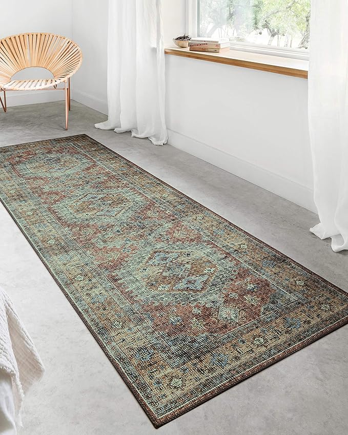Loloi Skye Collection SKY-06 Apricot/Mist 8'-0" x 8'-0" Round Area Rug