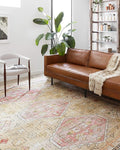 Loloi II Skye Collection SKY-04 Gold/Blush 2'-3" x 3'-9" Accent Rug