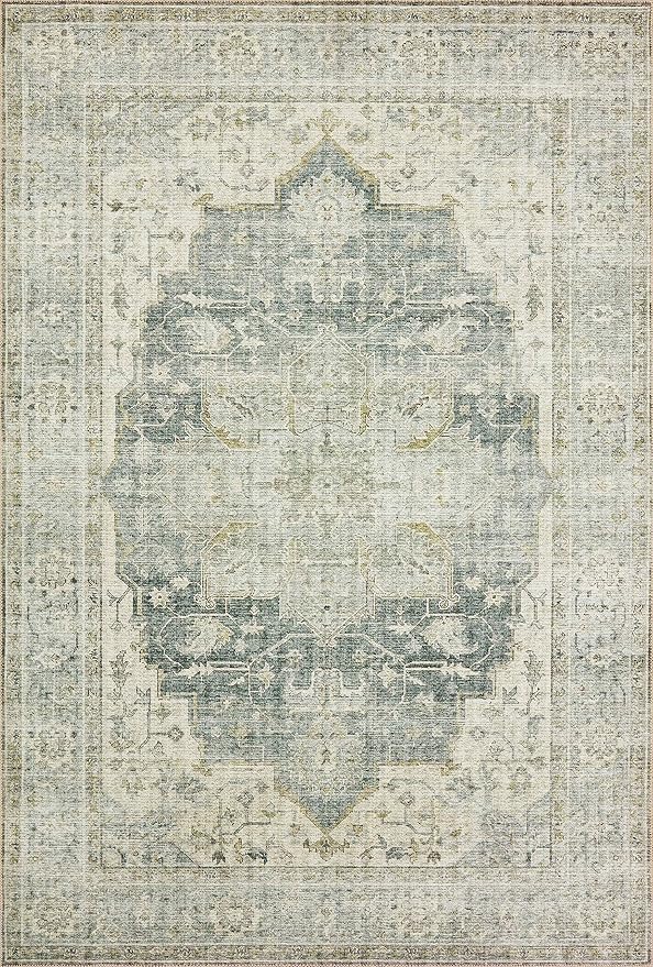 Loloi II Skye Collection SKY-12 Charcoal/Dove 5'-0" x 7'-6" Area Rug