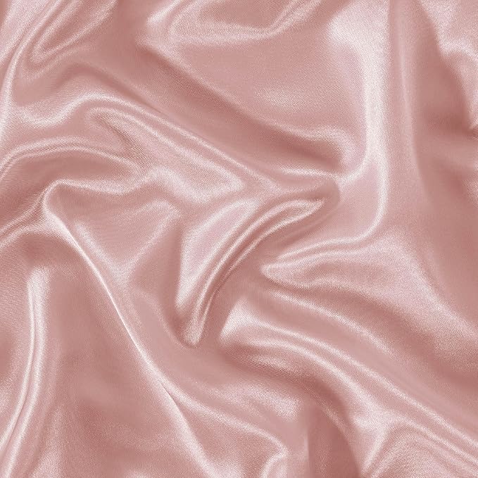 Bedsure Satin Sheets Full Size - 4 Piece Silky Bedsheets with 15 Inches Deep Pocket Fitted Bedsheet,1 Flat Sheet, 2 Satin Pillowcases, Good for Hair & Skin (Full, Blush Pink)