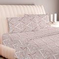 Carressa Linen 100% Egyptian Cotton Printed Bed Sheets - 600 Thread Count 3 PC Twin XL Sheet Set, Hotel Luxury Sateen Bedsheets, 16" Deep Pocket Cooling Sheets for Twin XL Size Bed - Paisley
