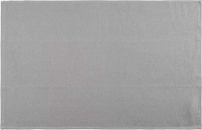 Nautica 100% Cotton Kitchen Towels | Super Absorbent Reusable Cleaning Cloths, Tea Towels, Hand Towels for Drying Dishes | Set of 3 | 18" X 28" | Grey Stripe/White