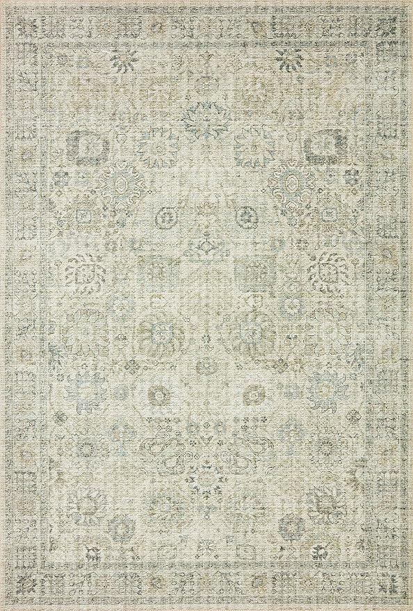 Loloi II Skye Collection SKY-14 Natural/Sage 3'-6" x 5'-6" Accent Rug