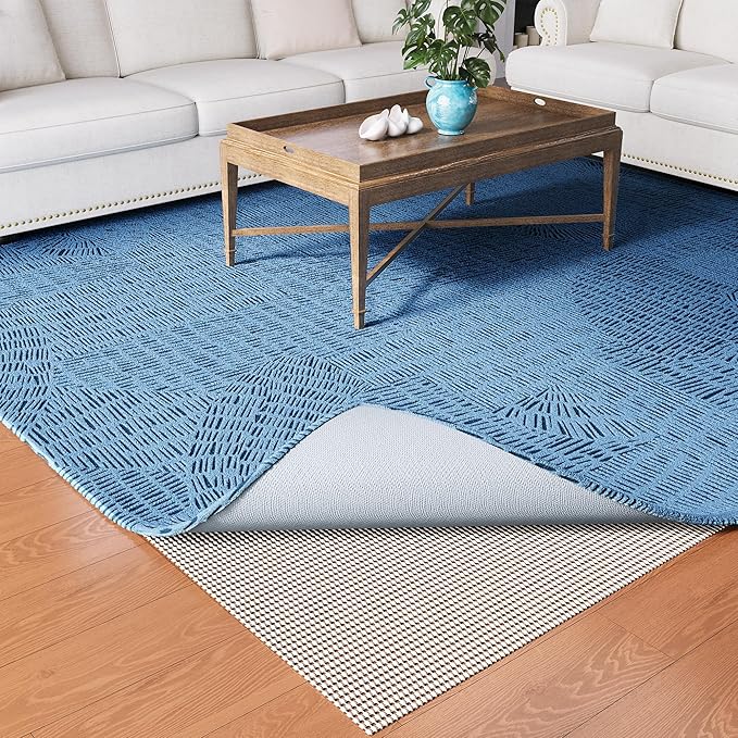 Non-Slip Rug Pad Gripper 2x6 Feet, Anti Skid Mat for Kitchen Hallway Runner Rug, Keep Rugs in Position and Safe, Thick Cushioned Carpet Pad for Hardwood Floors Protection