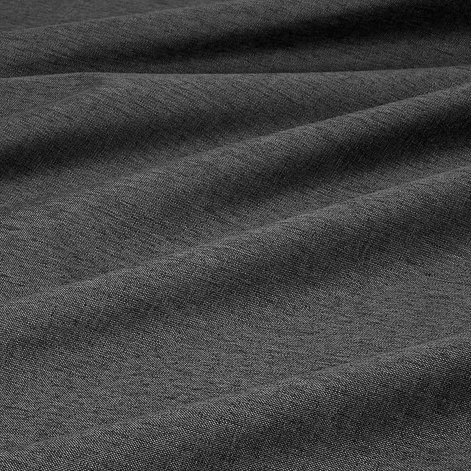Amazon Basics 100% Blackout Curtains with Grommets, 2 Panels, 52 x 96 Inches, Black