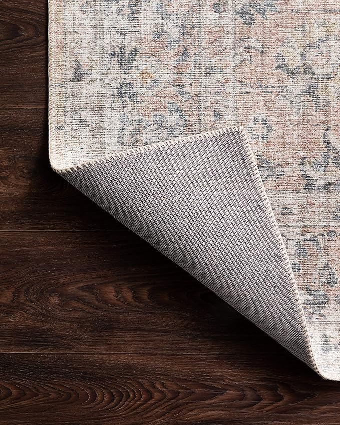 Loloi Skye Collection SKY-01 Blush/Grey 6'-0" x 9'-0" Area Rug