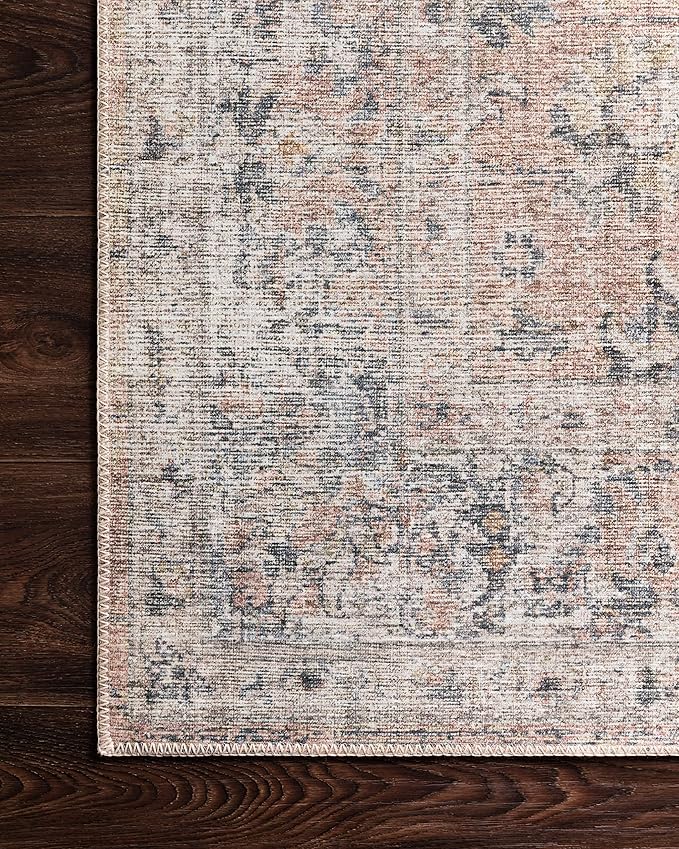 Loloi II Skye Collection SKY-01 Blush/Grey 2'-3" x 3'-9" Accent Rug