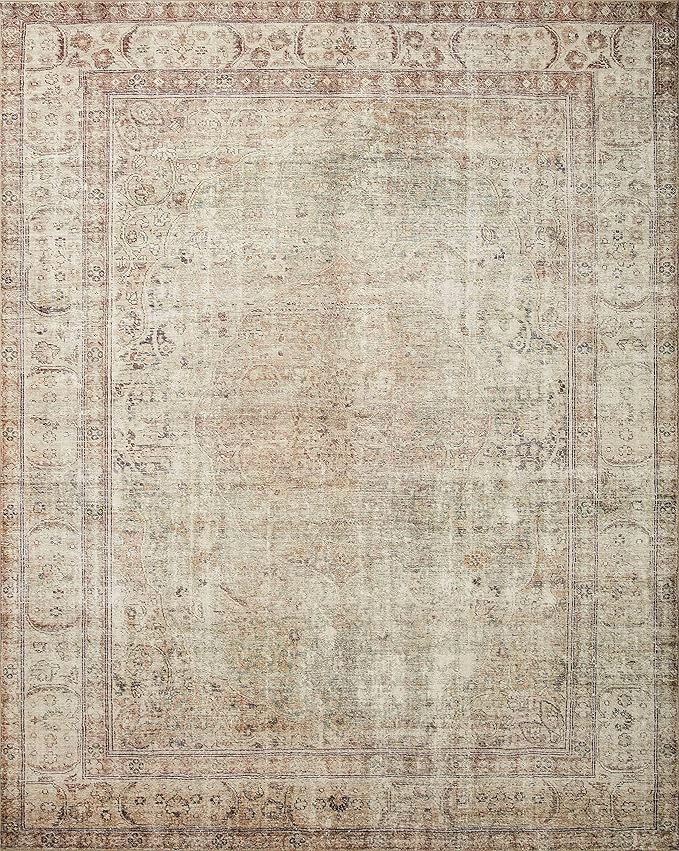 Loloi Margot Collection MAT-01 Antique/Sage 7'-6" x 9'-6" Area Rug feat. CloudPile, No-Shed Easy Clean Large Patterned Area Rug for Living Room, Bedroom, Dining Area