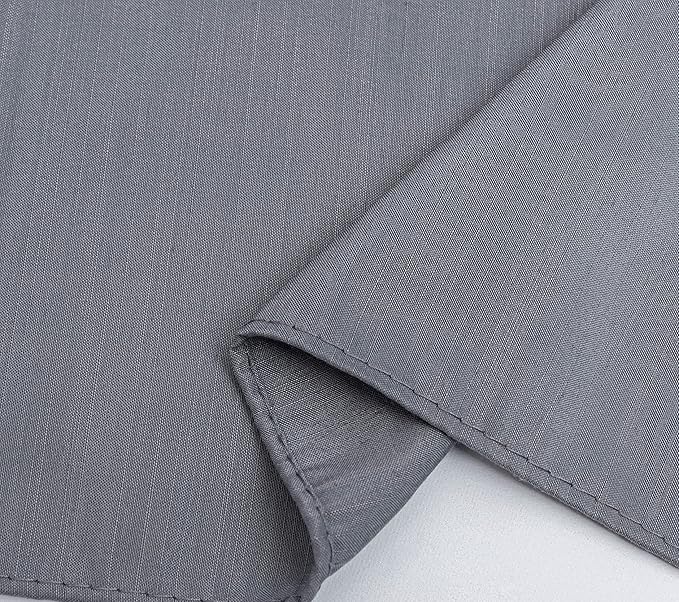 Biscaynebay Wrap Around Bed Skirts with Split Corners for Full Beds 15" Drop, Dark Grey Adjustable Elastic Dust Ruffles Easy Fit Wrinkle Resistant Silky Luxurious Fabric Machine Washable