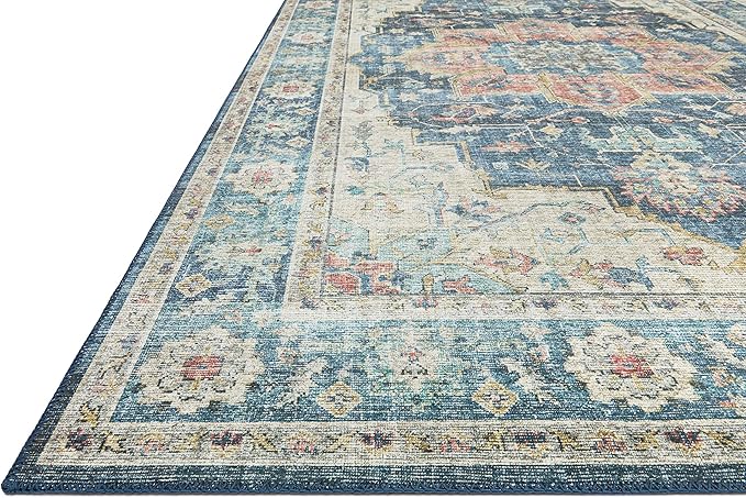 Loloi II Skye Collection SKY-12 Ocean/Multi 5'-0" x 7'-6" Area Rug