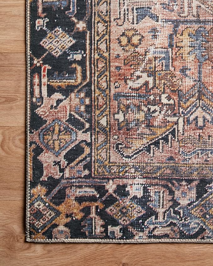 Loloi Chris Loves Julia Jules Collection JUL-02 Terracotta/Multi 2'-6'' x 9'-6'', .13" Pile Height, Runner Rug