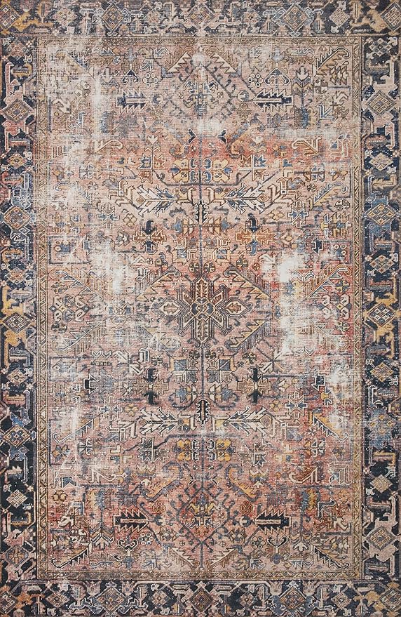 Loloi Chris Loves Julia Jules Collection JUL-02 Terracotta/Multi 8'-6'' x 11'-6'', .13" Pile Height, Area Rug