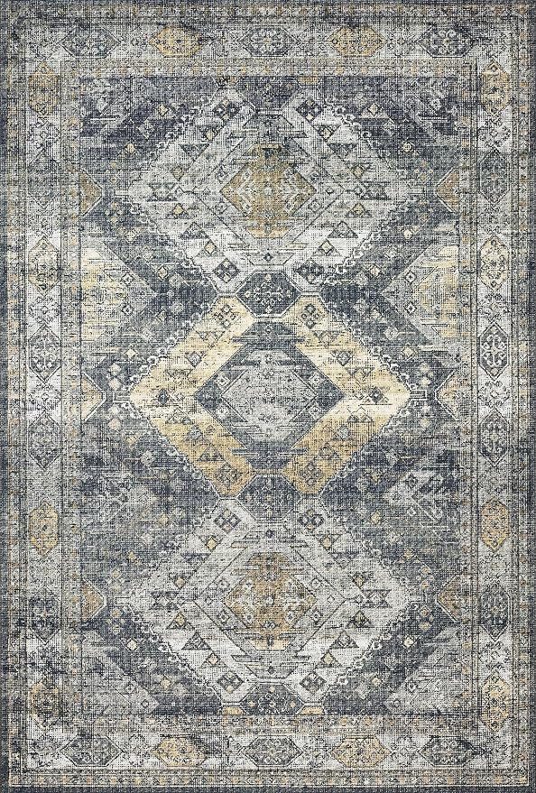 Loloi II Skye Collection SKY-09 Graphite/Silver 2'-6" x 7'-6" Runner Rug